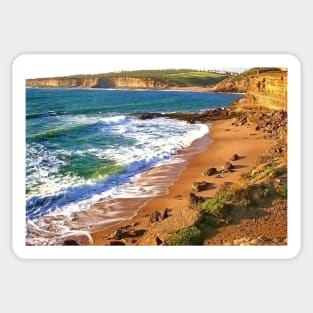 ericeira sunset Sticker